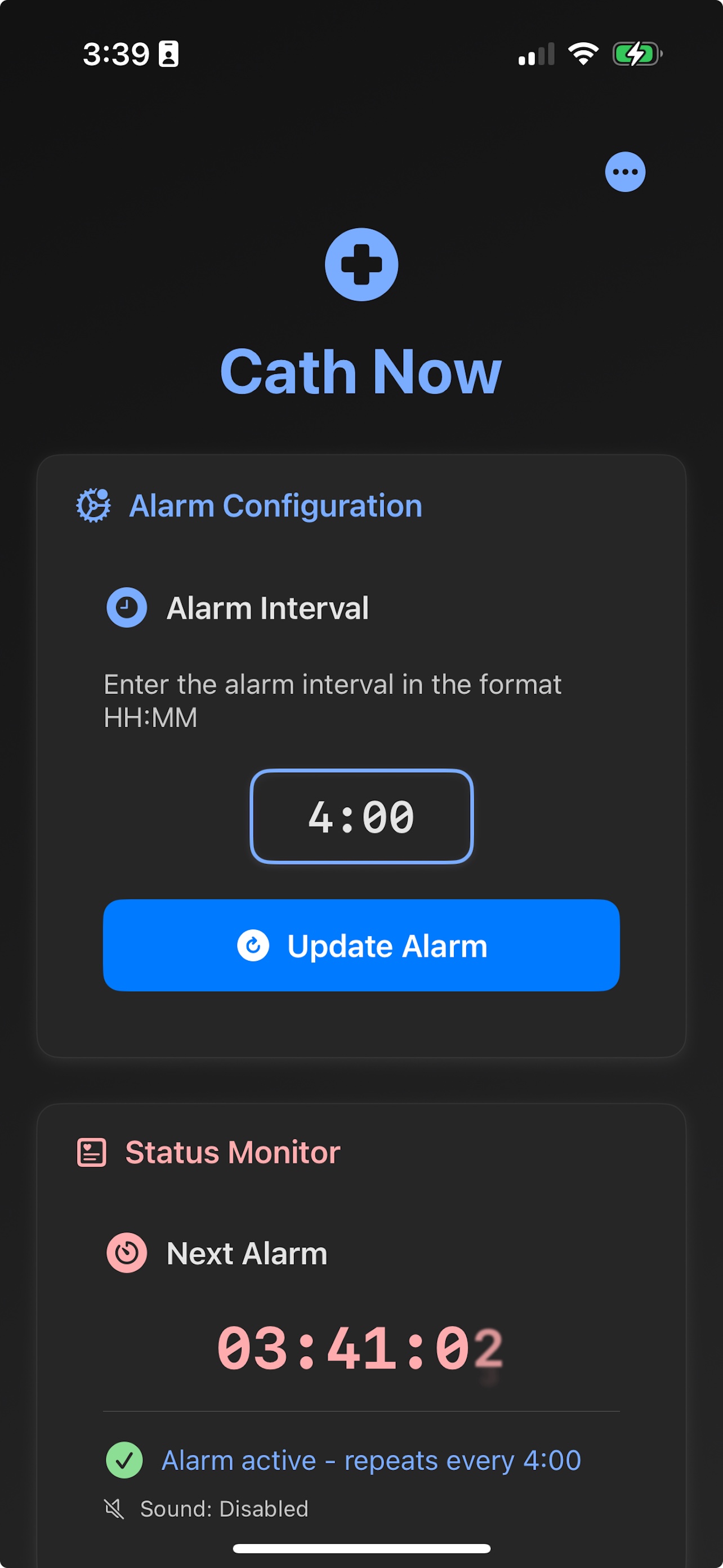 Cath Rmdr iPhone App Screenshot